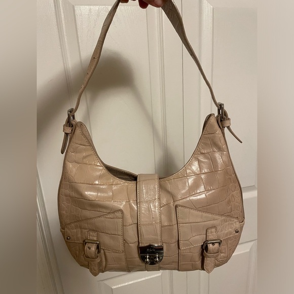 Ralph Lauren Croc Embossed Bag - Picture 1 of 13